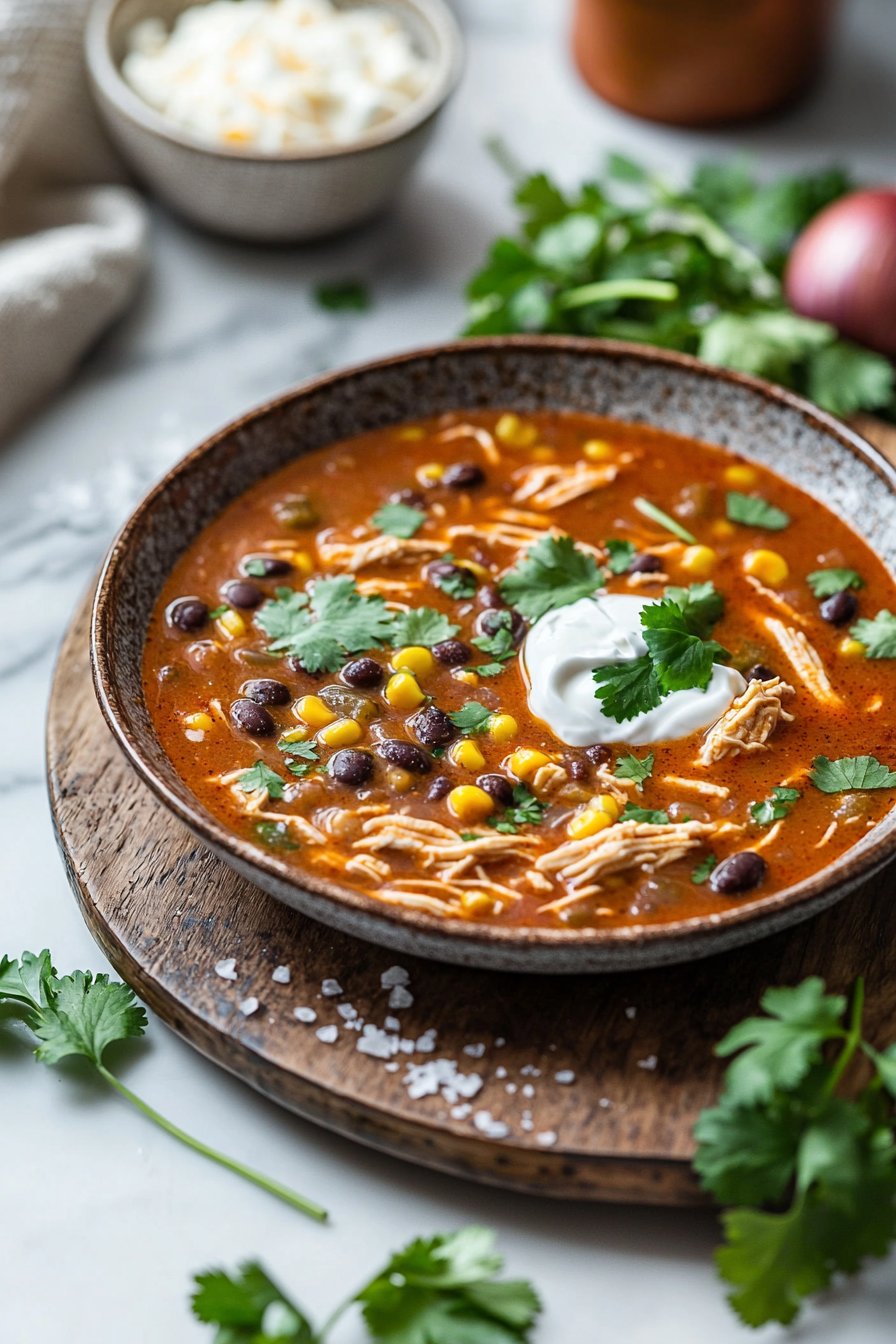 Hühnchen-Enchilada-Suppe