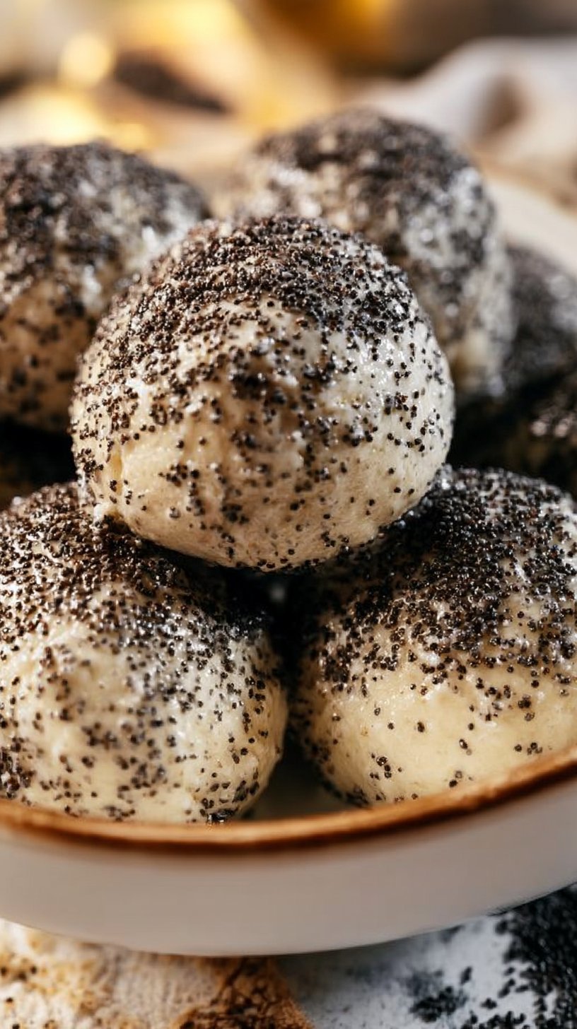 Topfenknödel mit Mohn