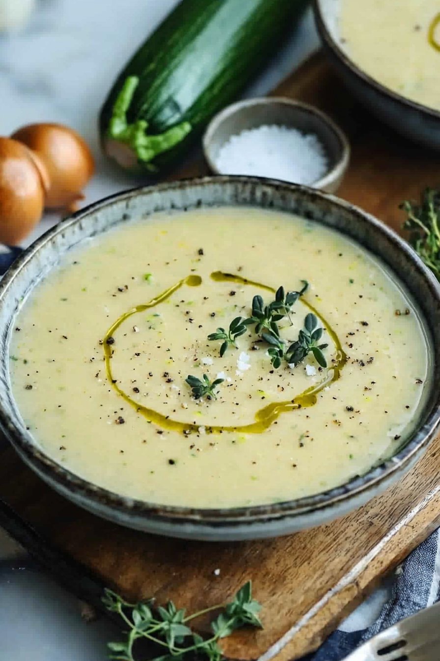Easy Creamy Zucchini Soup