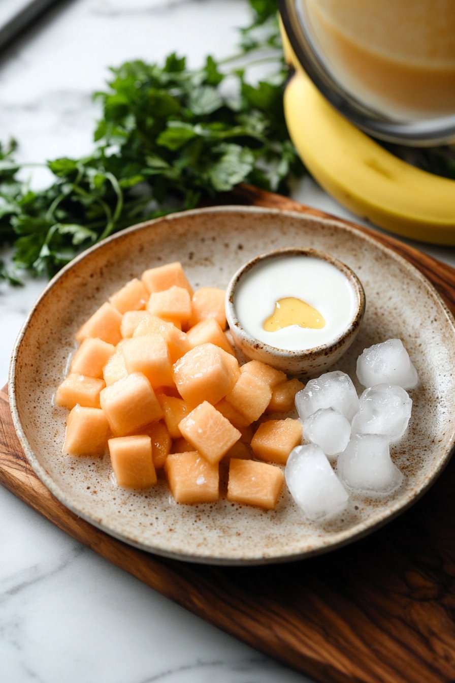 Cremiger Cantaloupe-Smoothie