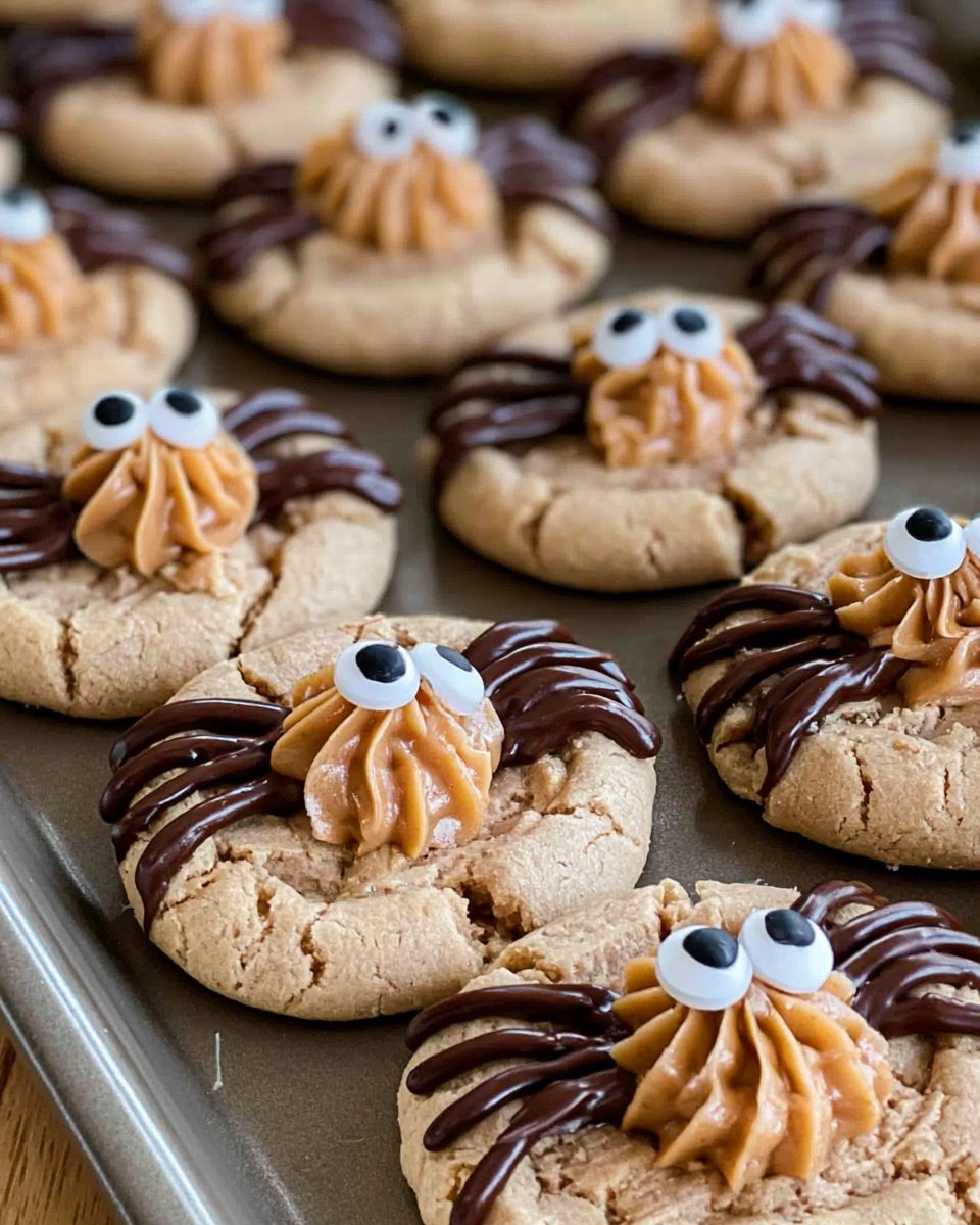 Peanut Butter Spider Cookies