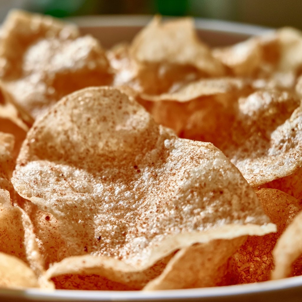 Reispapier-Chips aus dem Airfryer
