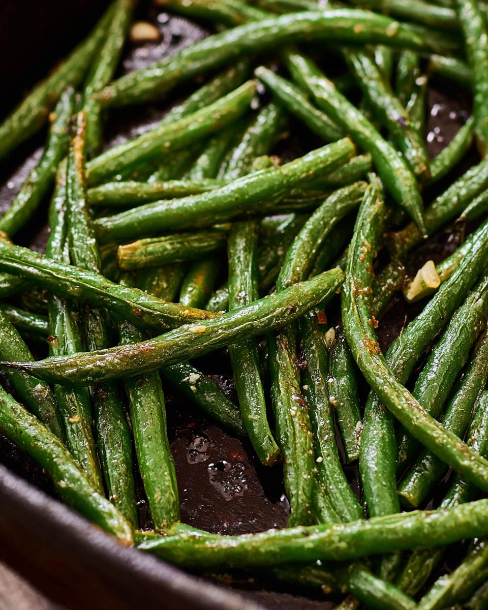 Roasted Garlic Green Beans
