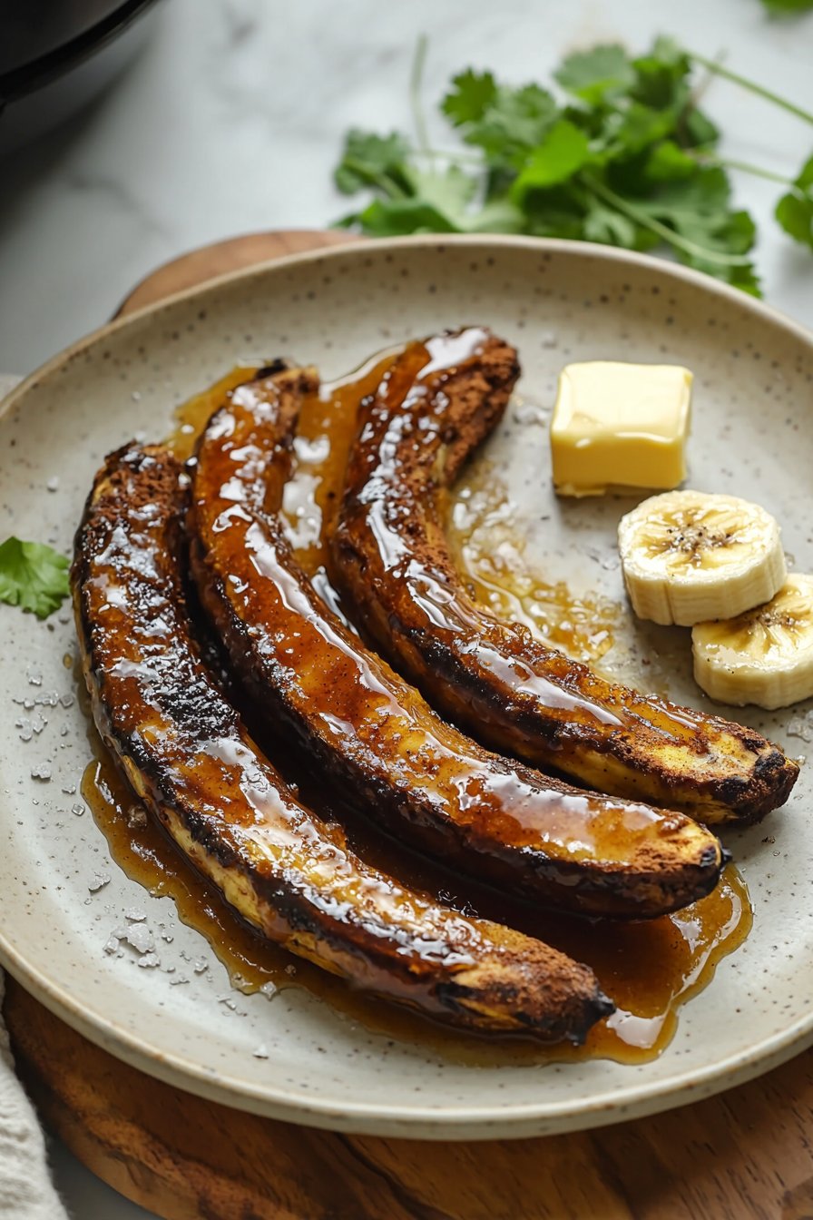 Air Fryer Caramelized Bananas