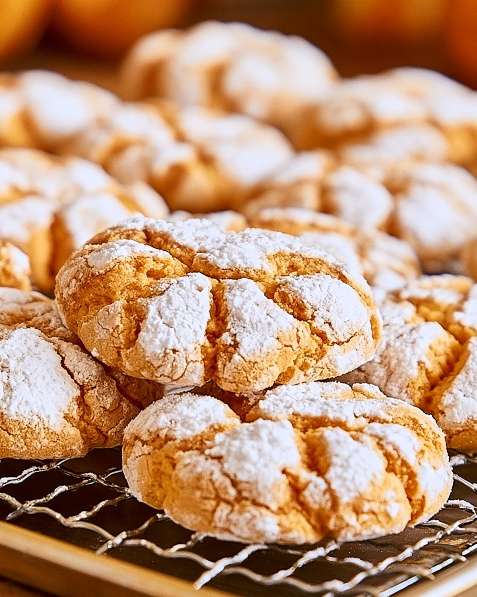Pumpkin Crinkle Cookies