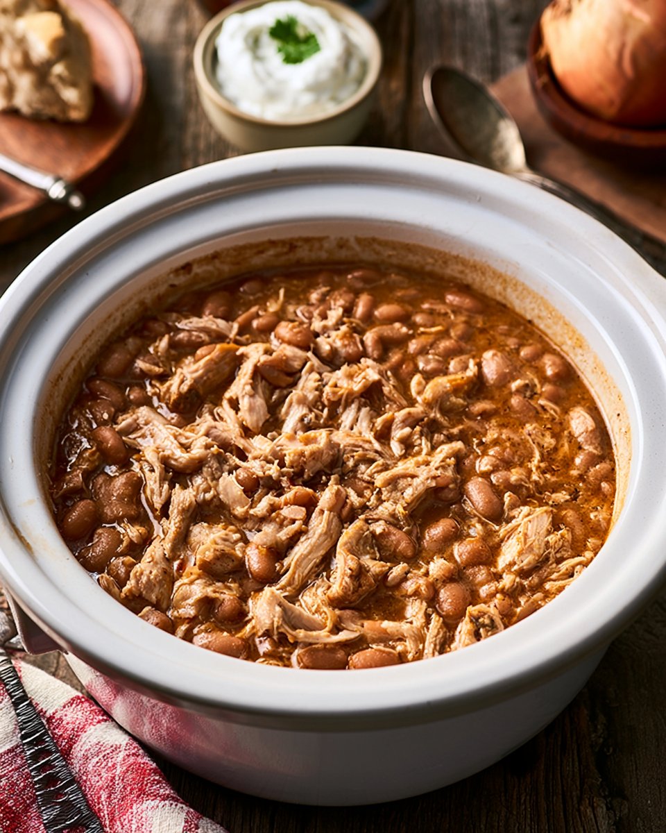 Slow Cooker Pinto Beans and Chicken
