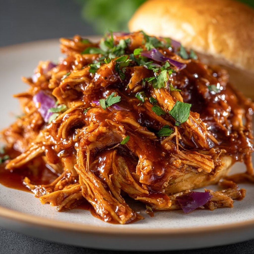 Slow Cooker BBQ Pulled Chicken