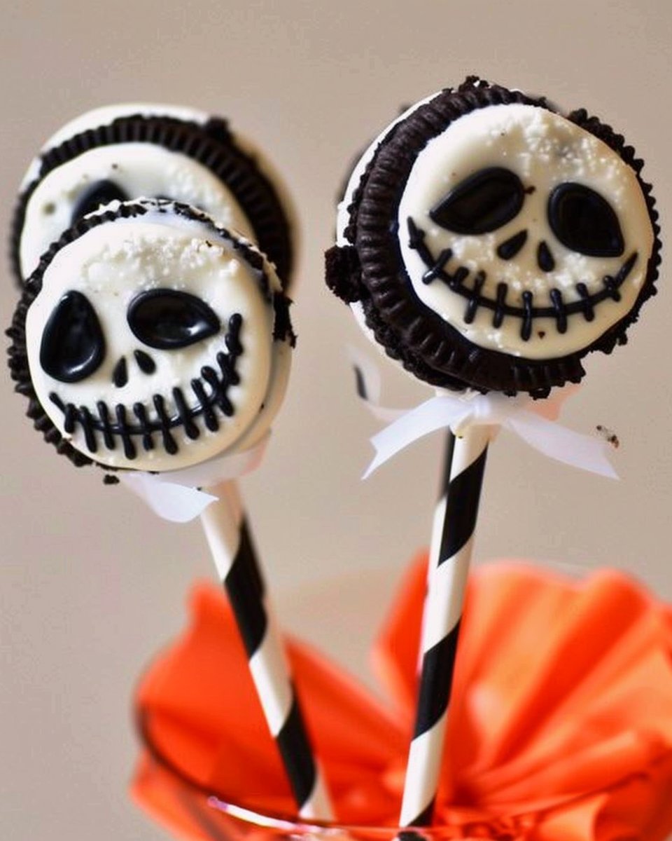 Jack Skellington Oreo Pops