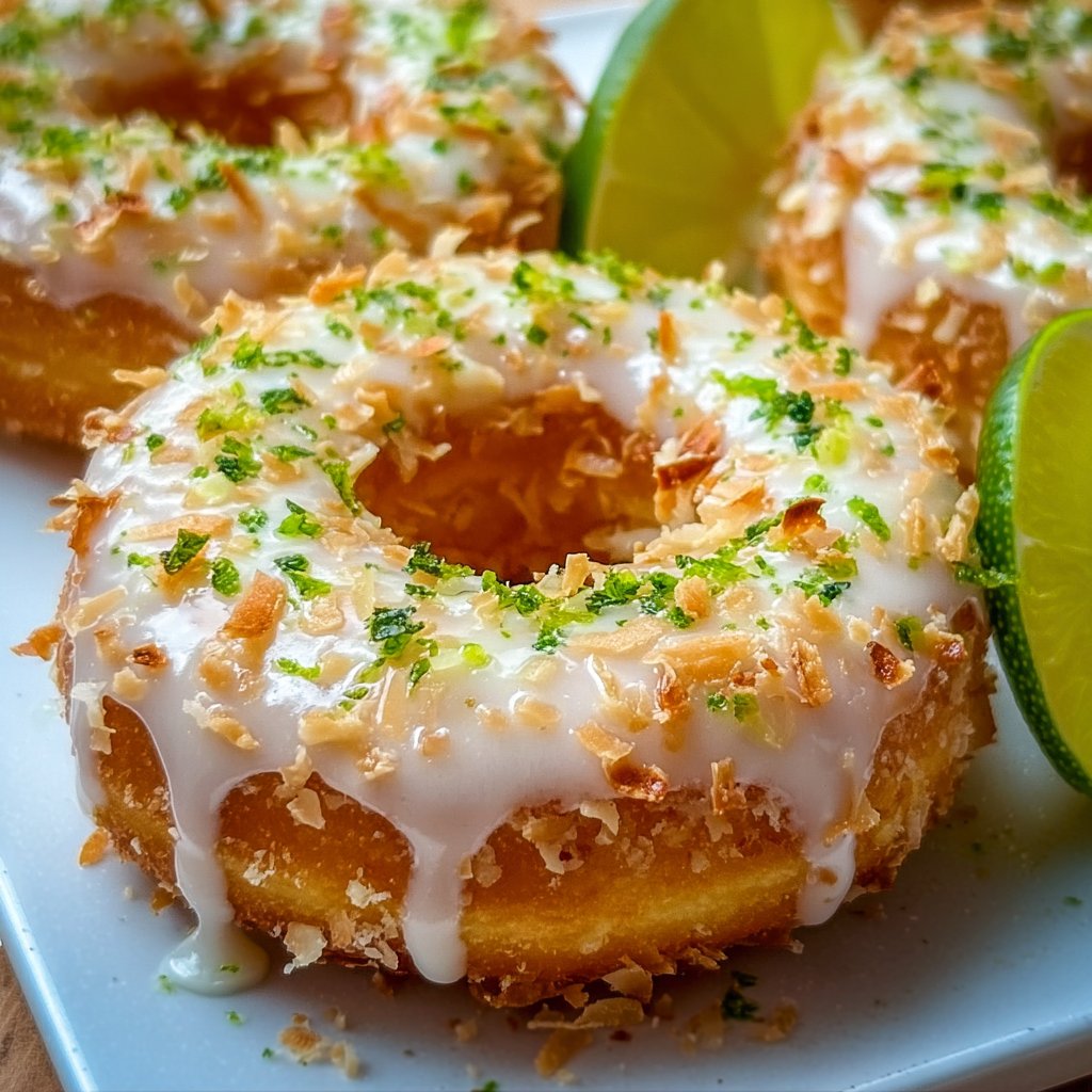 Key Lime Coconut Donuts
