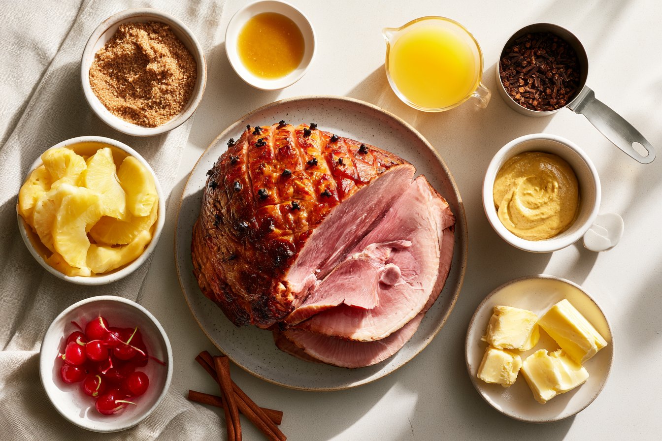 Brown Sugar Pineapple Baked Ham