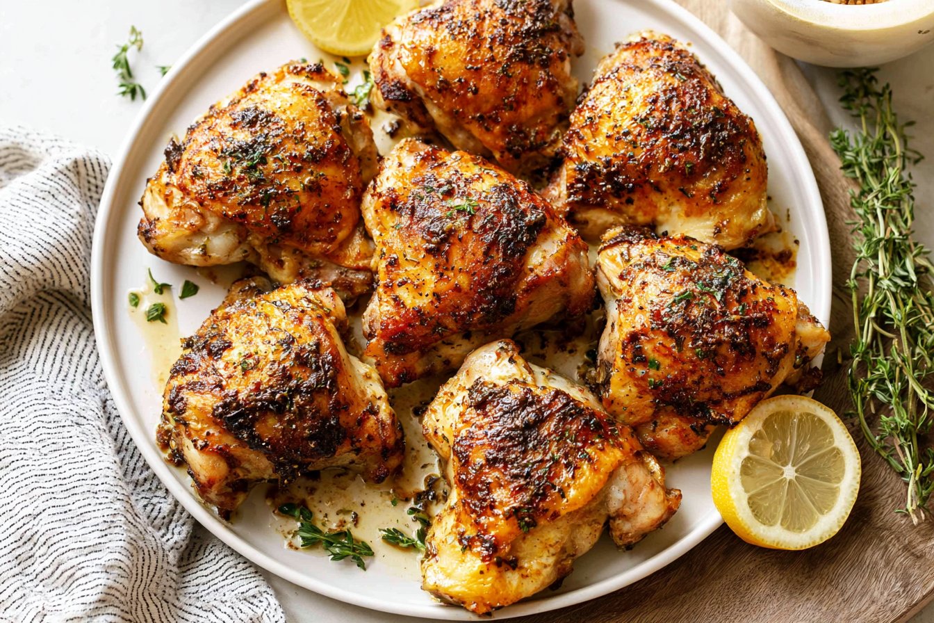 Oven Baked Chicken Thighs