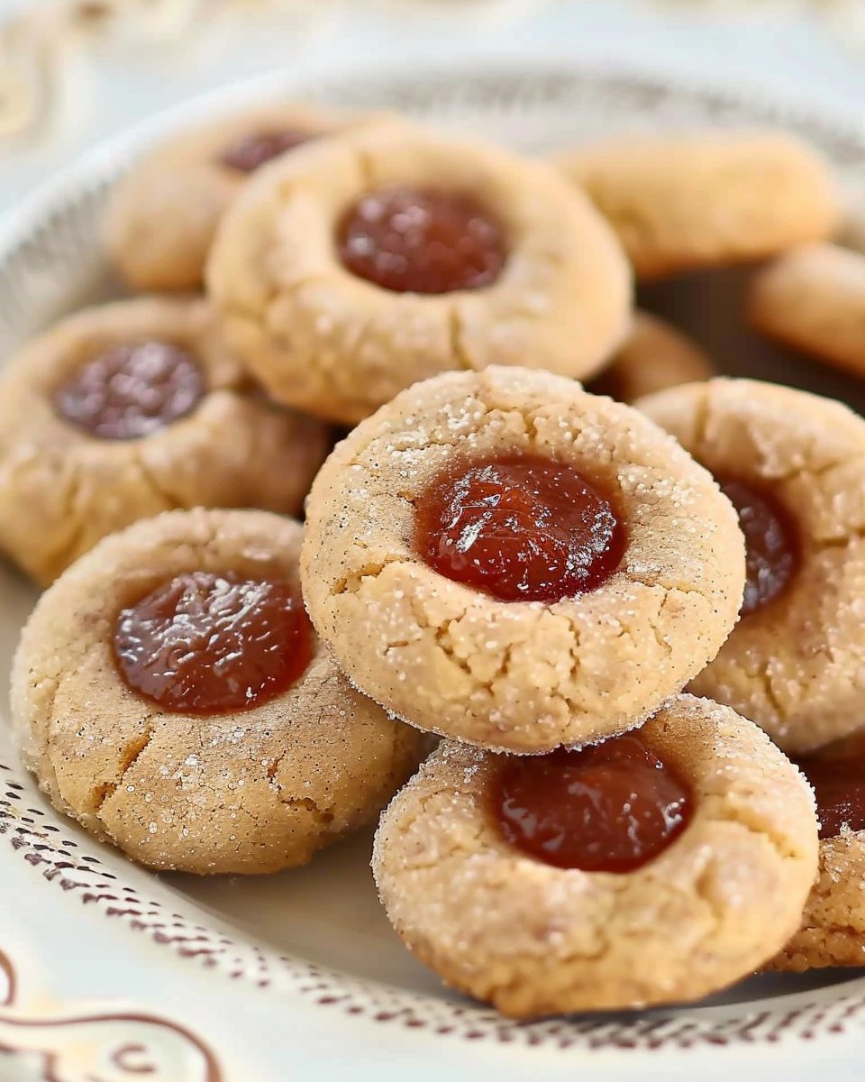 Apple Butter Thumbprint Cookies