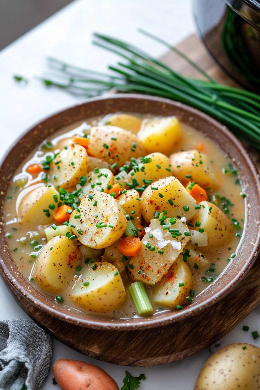 Langsame Kochtopf Cajun Kartoffelsuppe