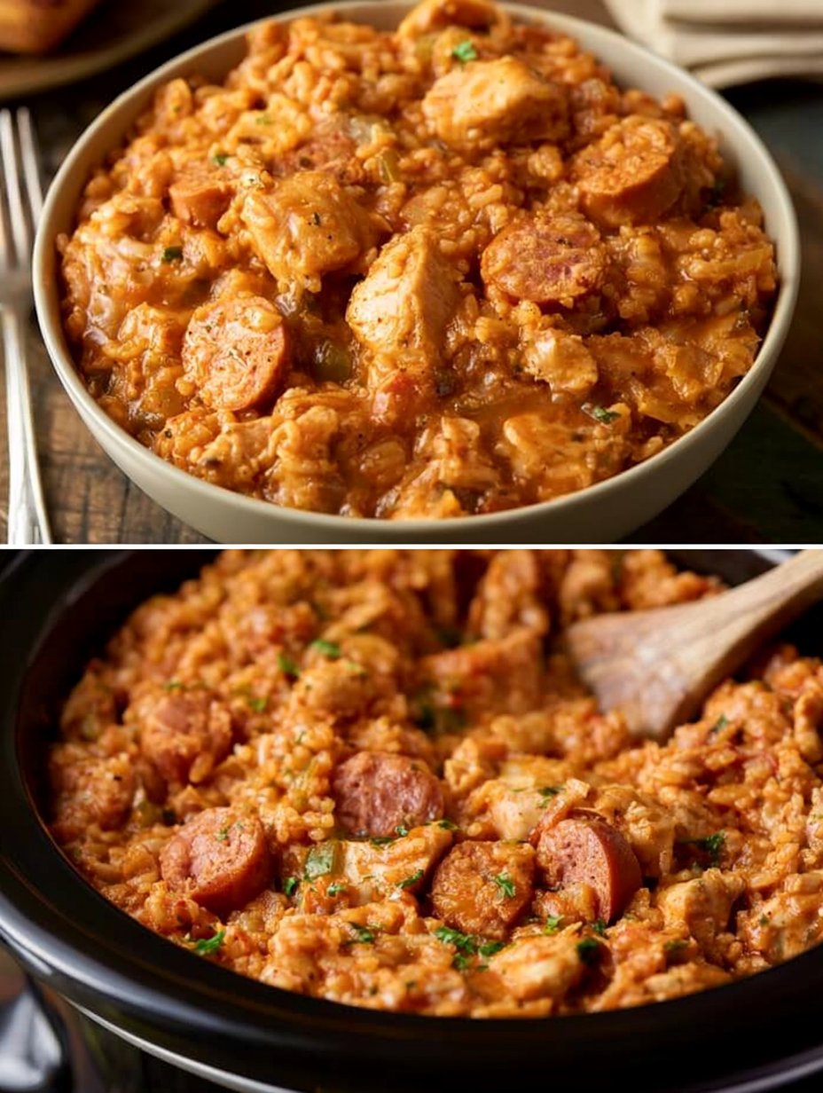 Jambalaya in slow cooker