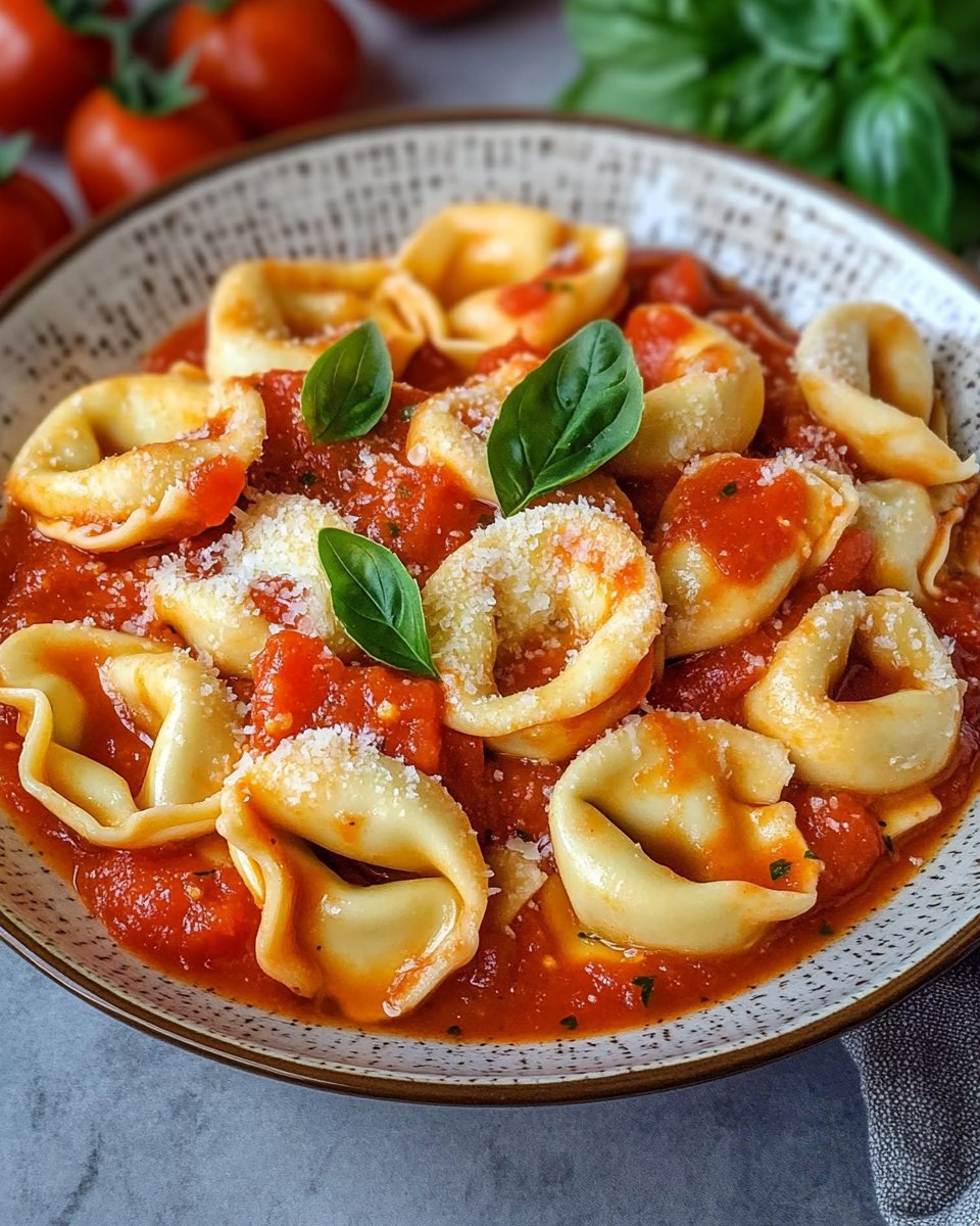 Tortellini mit Tomatensauce