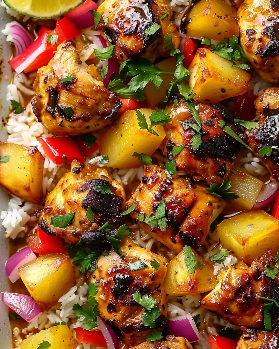 Hawaiian Chicken Sheet Pan