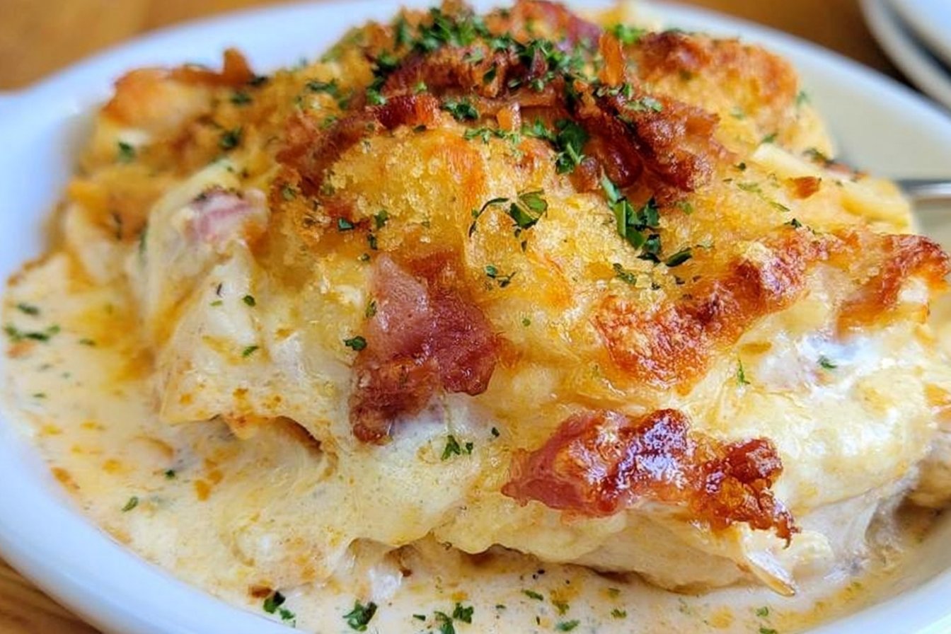 Keto Chicken Cordon Bleu Casserole