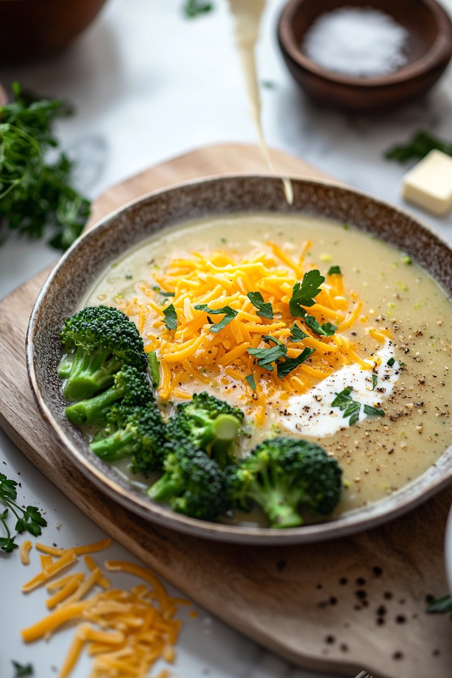 Brokkoli-Cheddar-Suppe