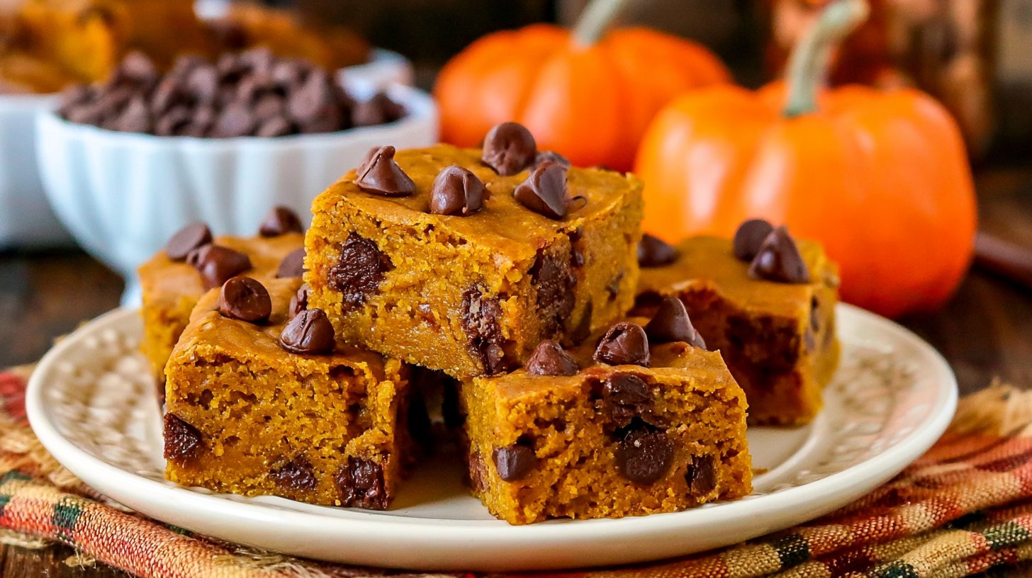 Pumpkin Chocolate Chip Bars