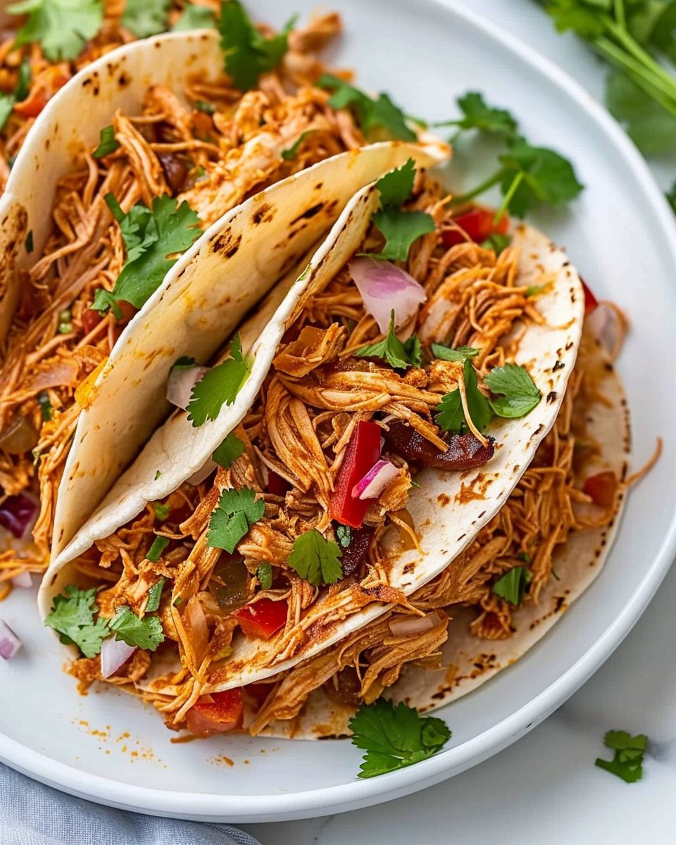 Delicious Crockpot Chicken Tacos | Shredded chicken taco meat crock pot, Crockpot dinners, Crockpot meals