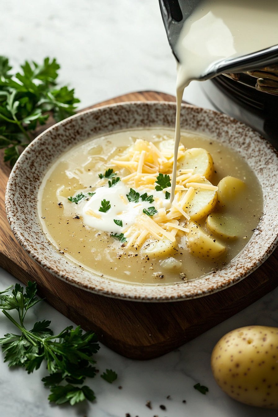 Langsame Koch-Potato Suppe