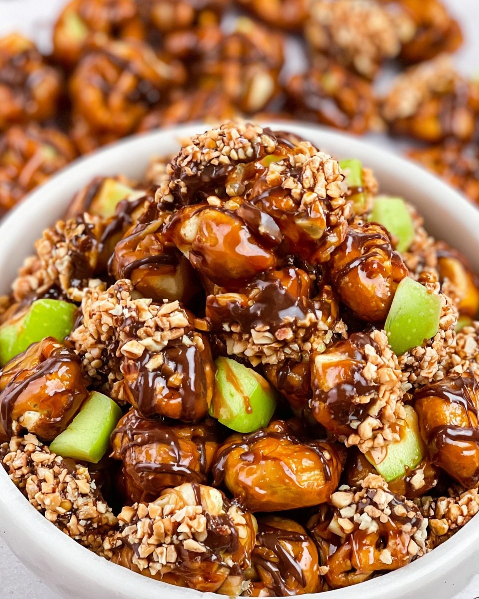 Caramel Apple Pretzel Bites