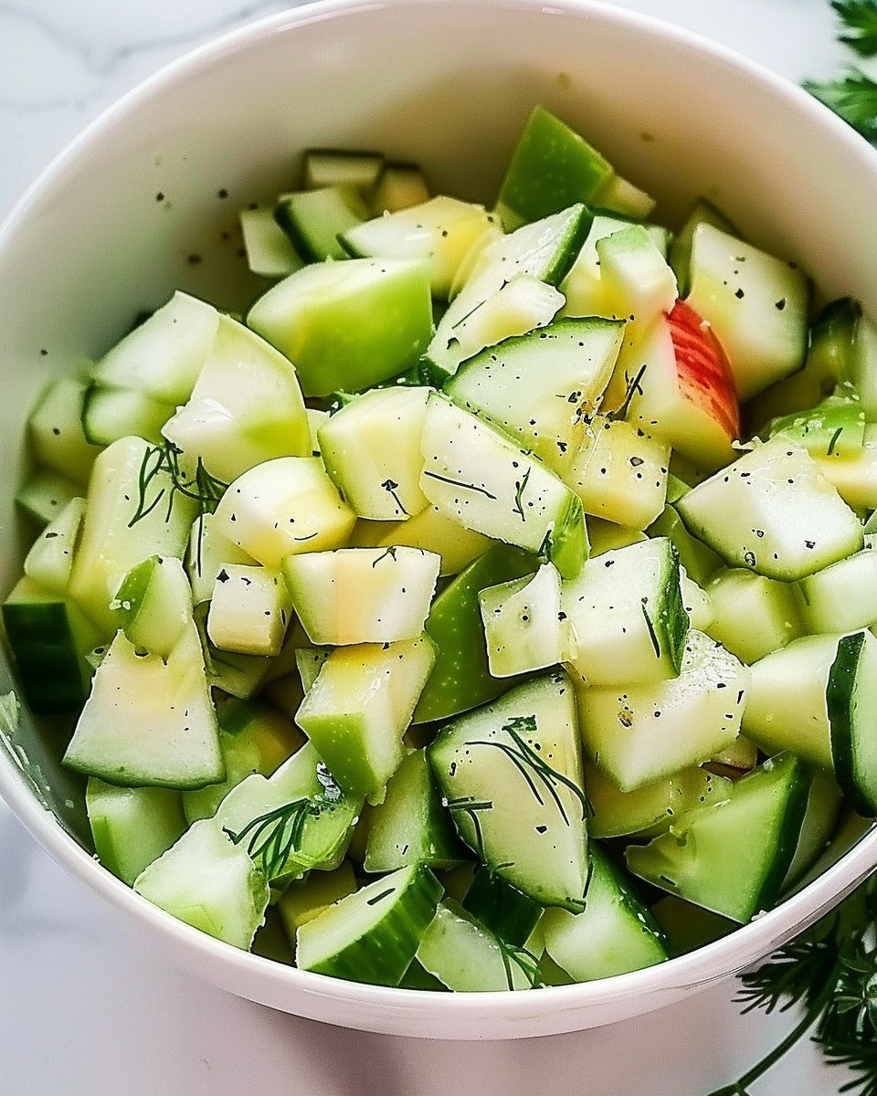 Easy & Delicious Cucumber Apple Salad