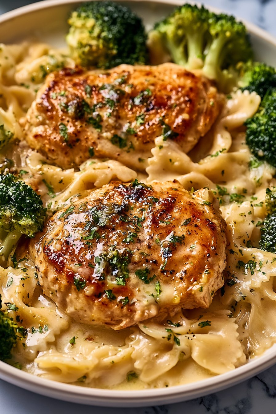 Chicken Bowtie Pasta with Cowboy Butter Lemon and Broccoli 1 Cowboy Butter Lemon Bowtie Chicken with Broccoli