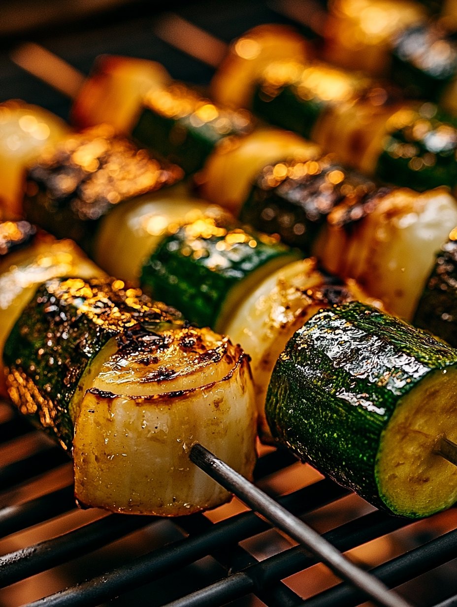Brochetas de Calabacín con Mantequilla de Ajo