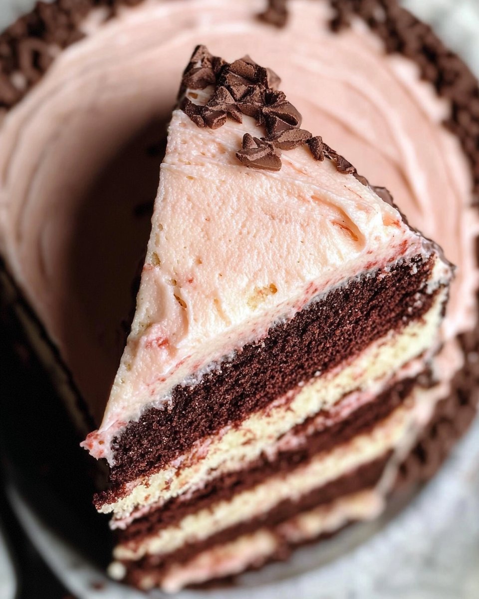 Marble cake (Neapolitan single-layer cake)
