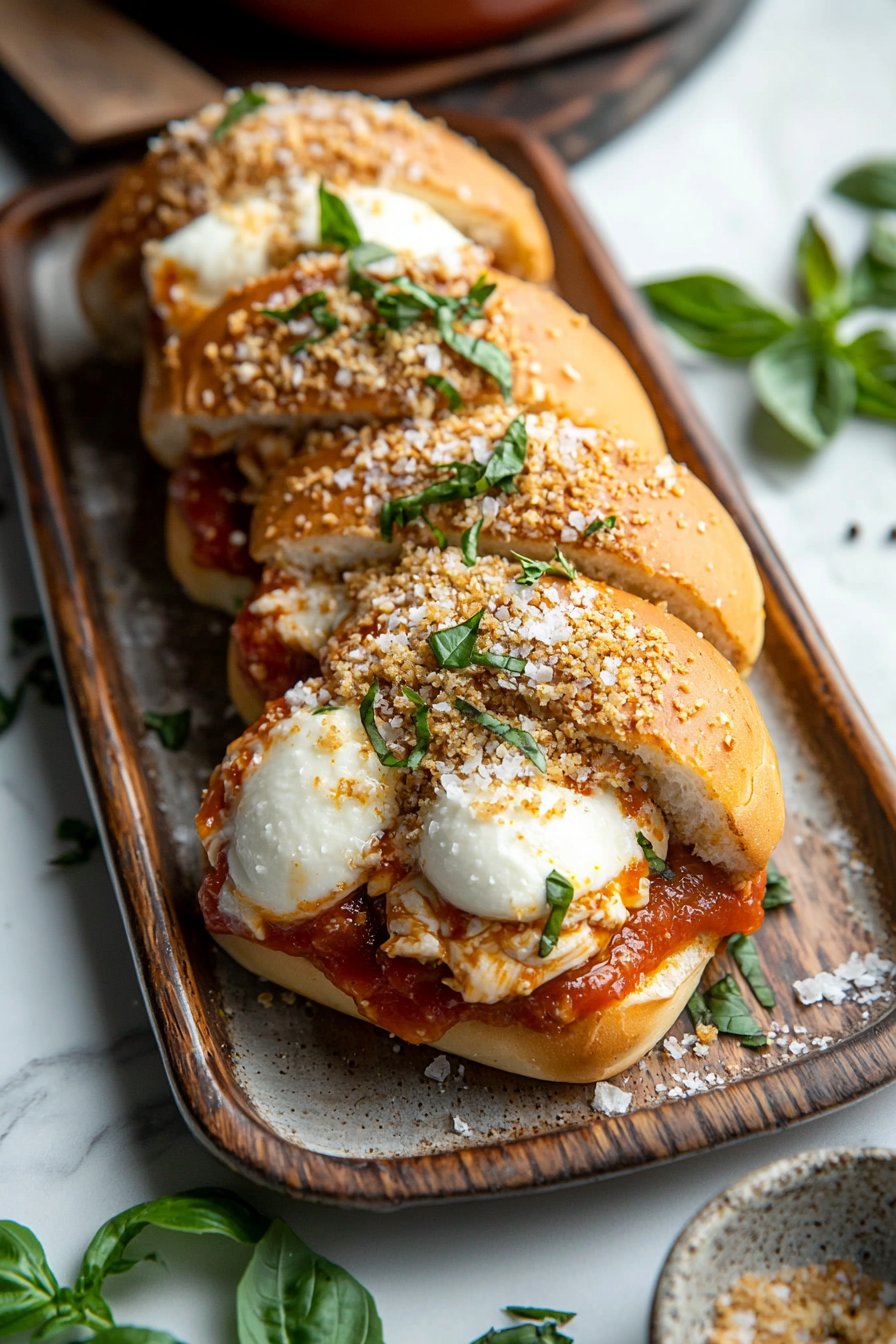Blackstone Chicken Parmesan Sandwiches