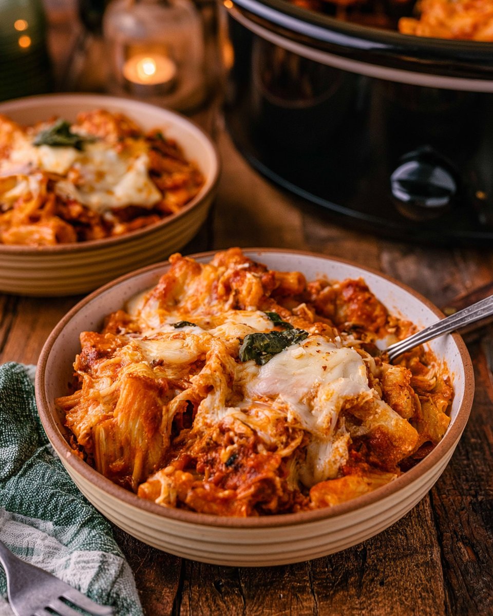 Crock Pot Baked Ziti