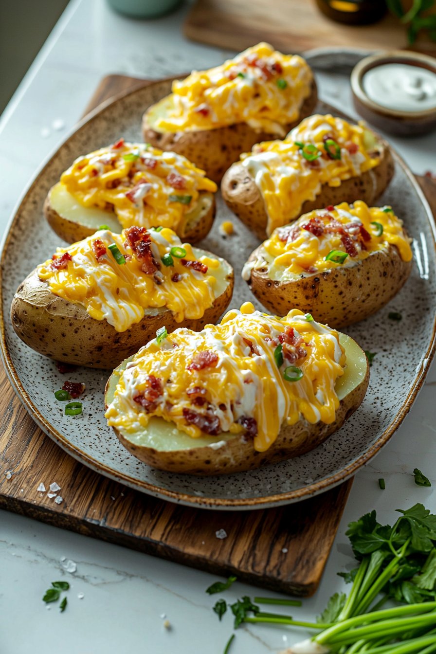 Twice Baked Loaded Breakfast Potatoes