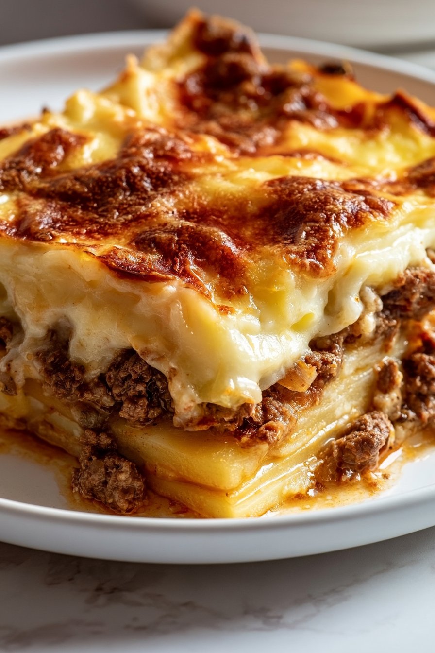 Creamy Beef and Scalloped Potato Casserole