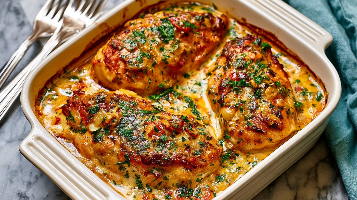 Creamy Baked Chicken Breasts Recipe