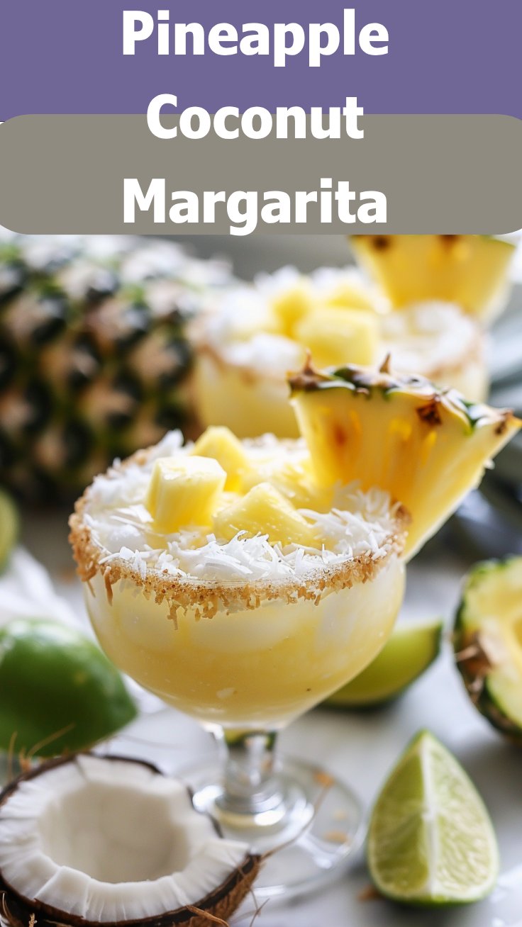 Pineapple Coconut Margarita 2 Pineapple Coconut Margarita