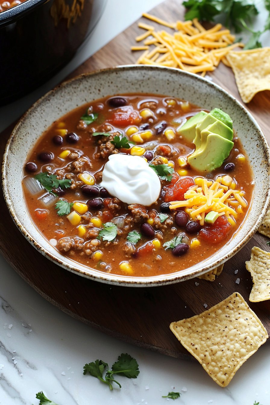 Slow Cooker Taco Soup