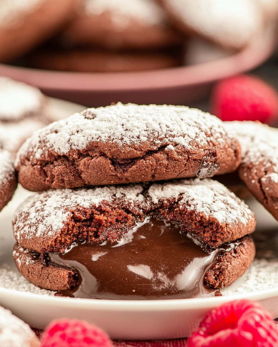 Molten Lava Cake Cookies