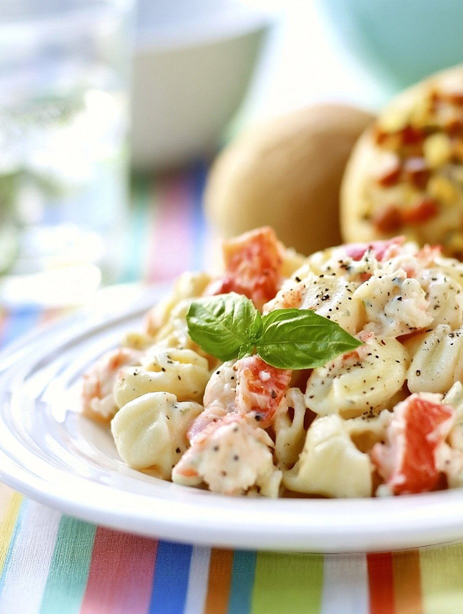 Ensalada de cangrejo de pasta