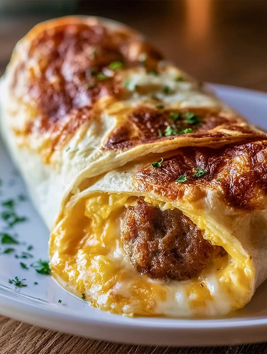 Rollitos de Salchicha, Huevo y Queso para Recetas de Desayuno Fáciles y Rápidas