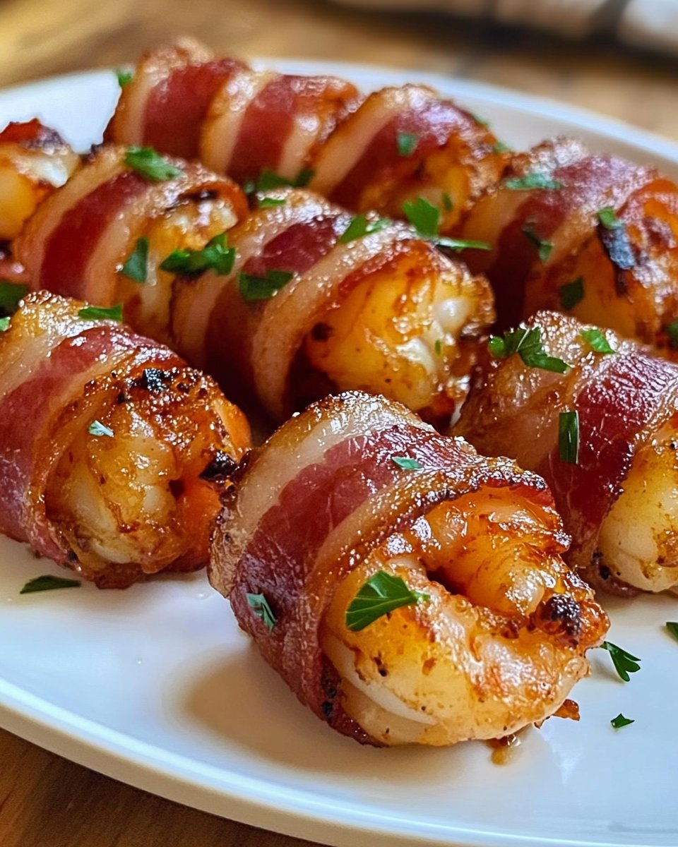 Crispy Bacon-Wrapped Shrimp Bites