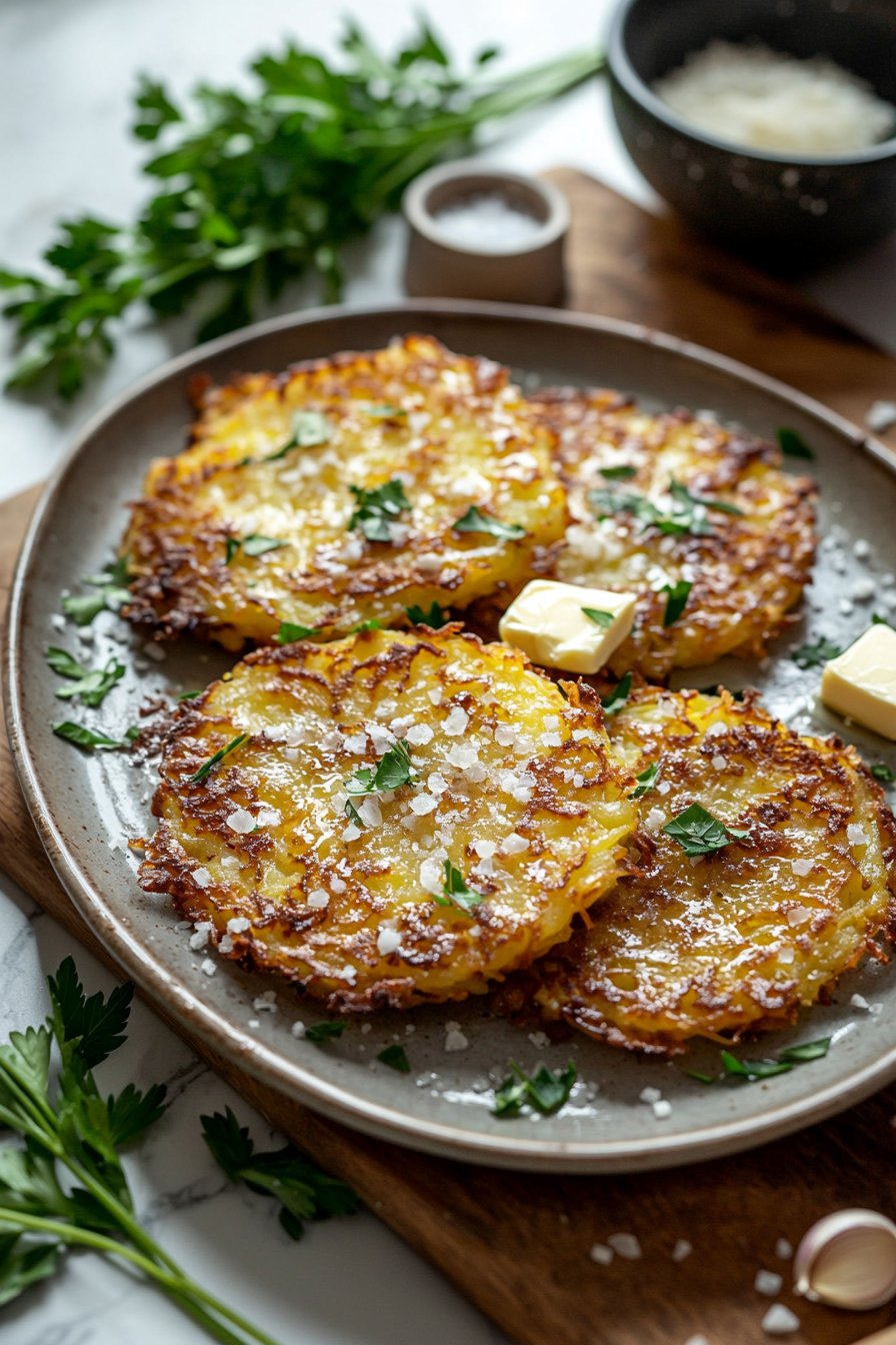 Knoblauch Parmesan Rösti