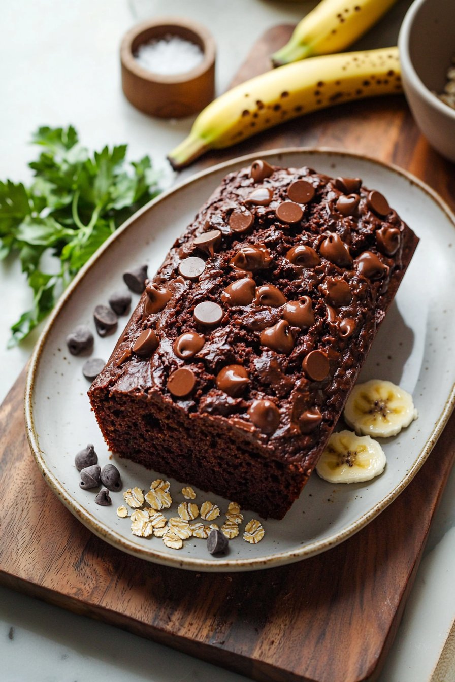 High Protein Chocolate Banana Bread