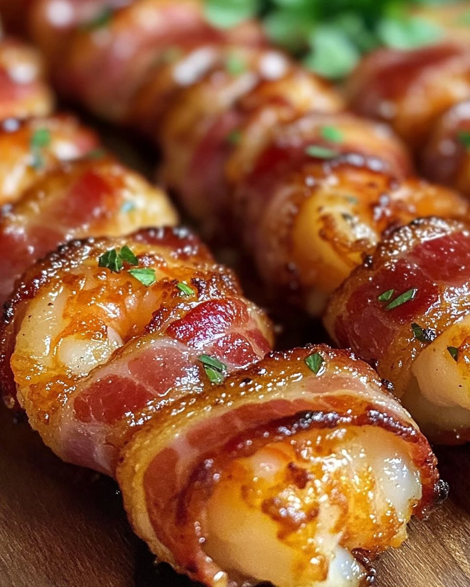 Crispy Bacon-Wrapped Shrimp Bites