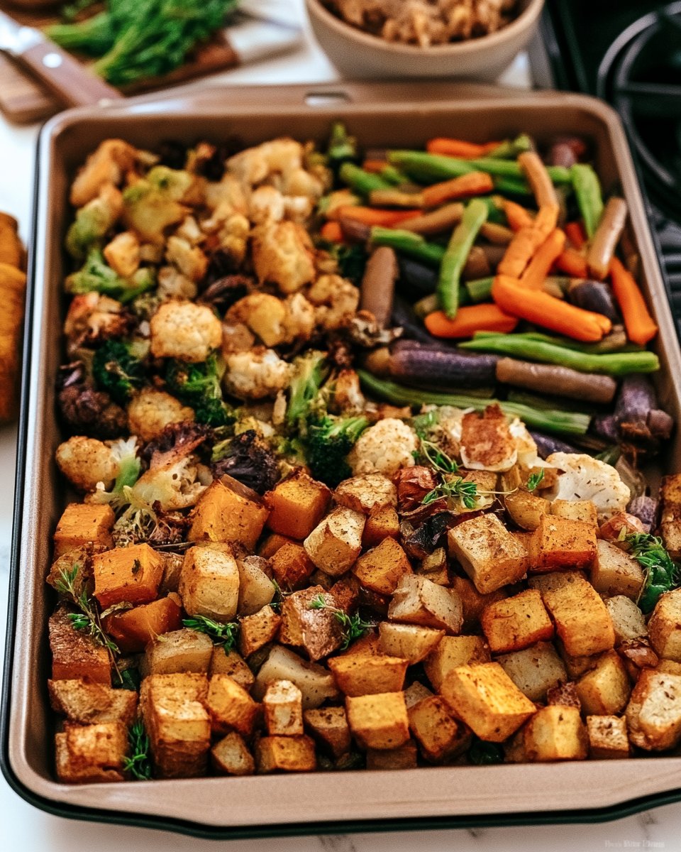 Vegan Sheet Pan Thanksgiving Dinner