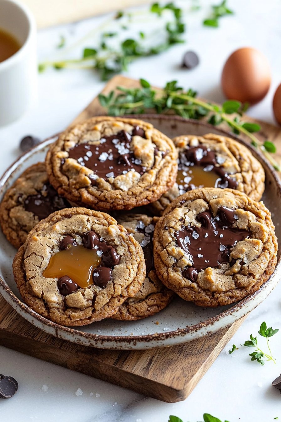 Chocolate Caramel Cookies