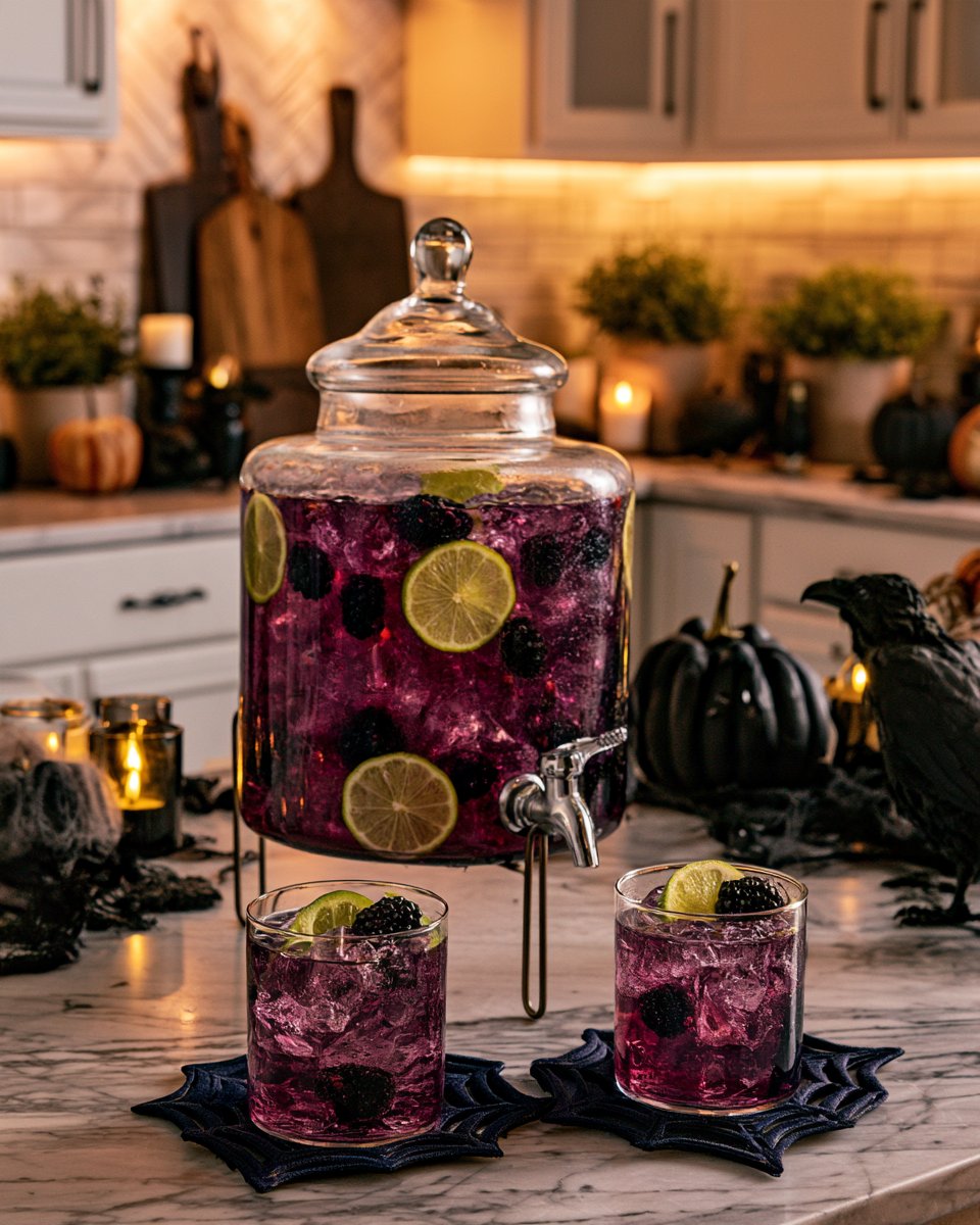 Hocus Pocus Purple Punch – Easy Halloween Cocktail Recipe - Styled By Daisies