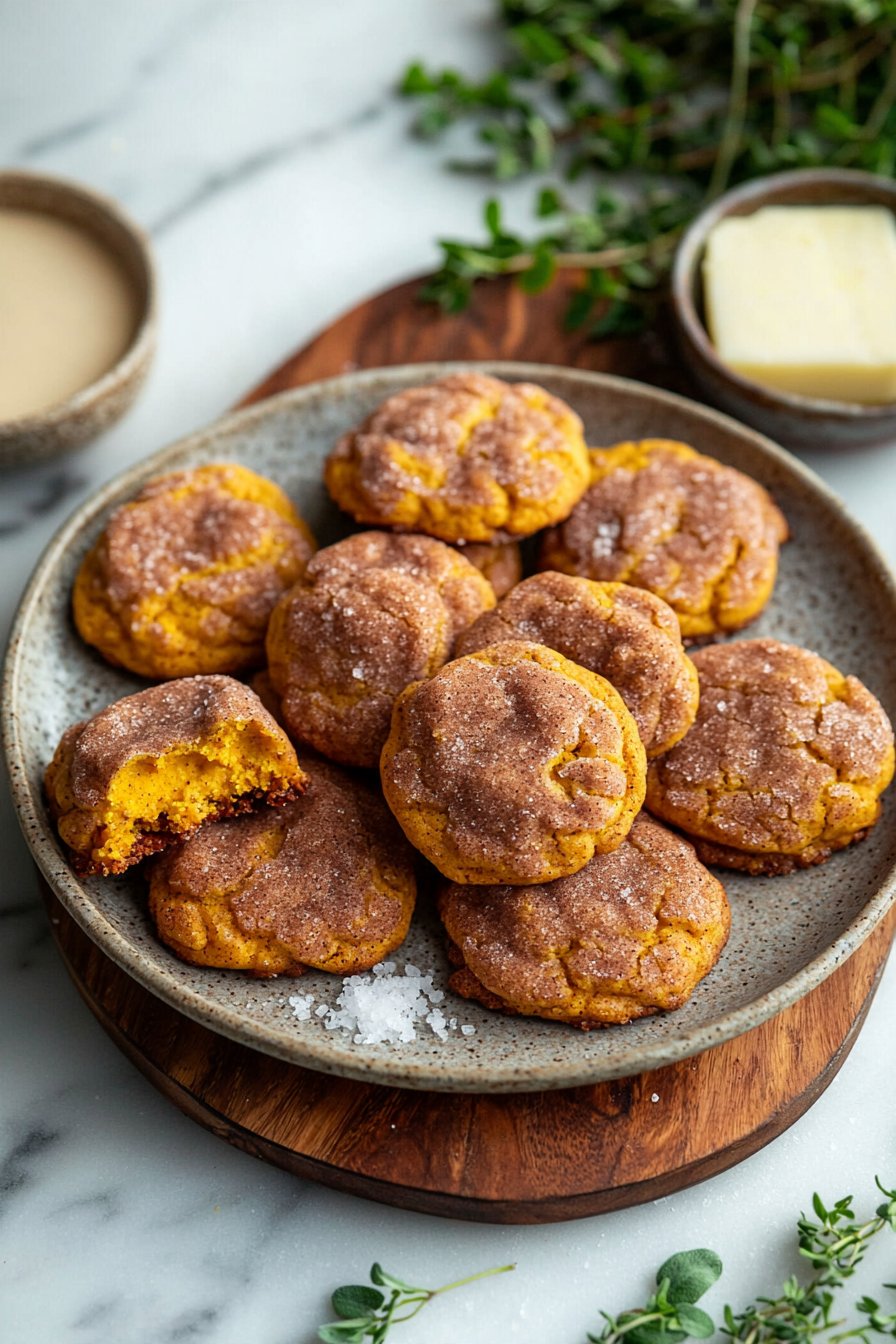 Pumpkin Snickerdoodle Cookies - No Cream of Tartar, No Chilling