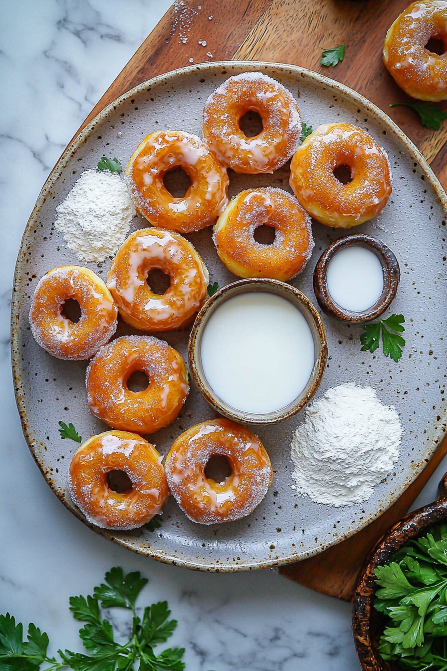 4 Ingredient Glazed Donut Holes
