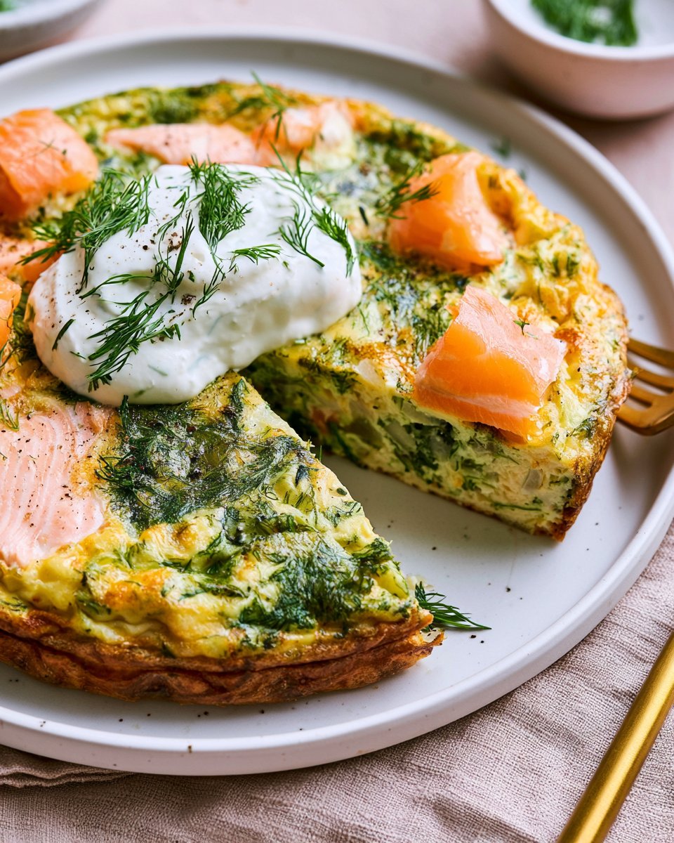 Dill Salmon Frittata